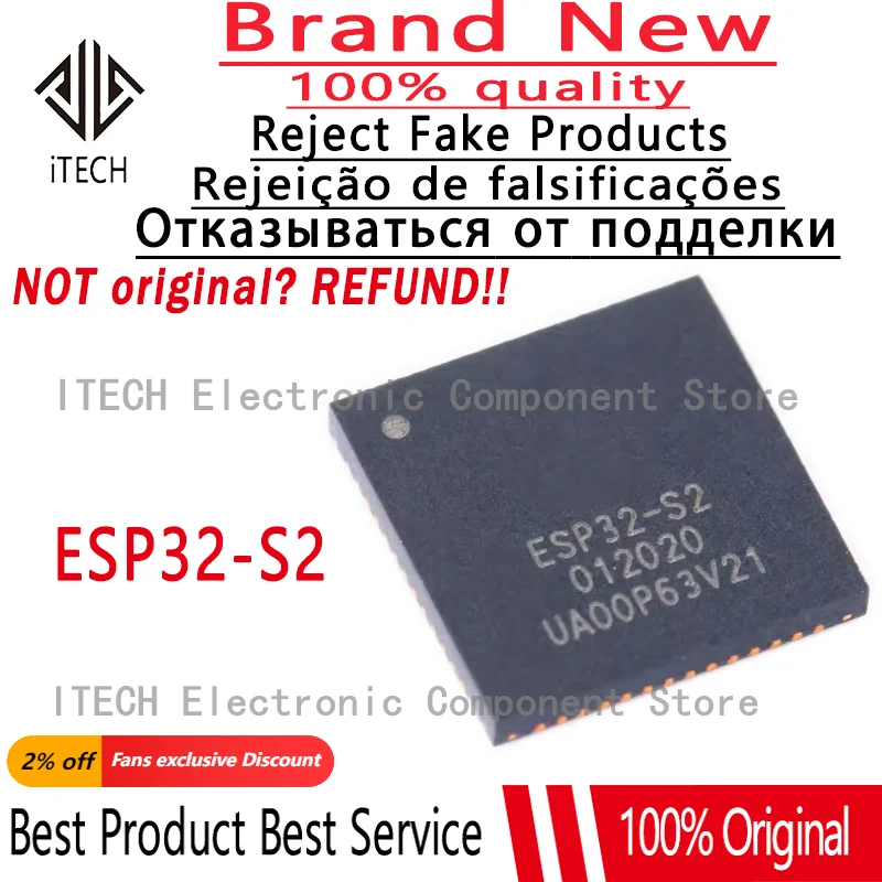 10pcs/lot Original ESP32 ESP32-S2 ESP32-S2R2 QFN-56 100% New and Genuine