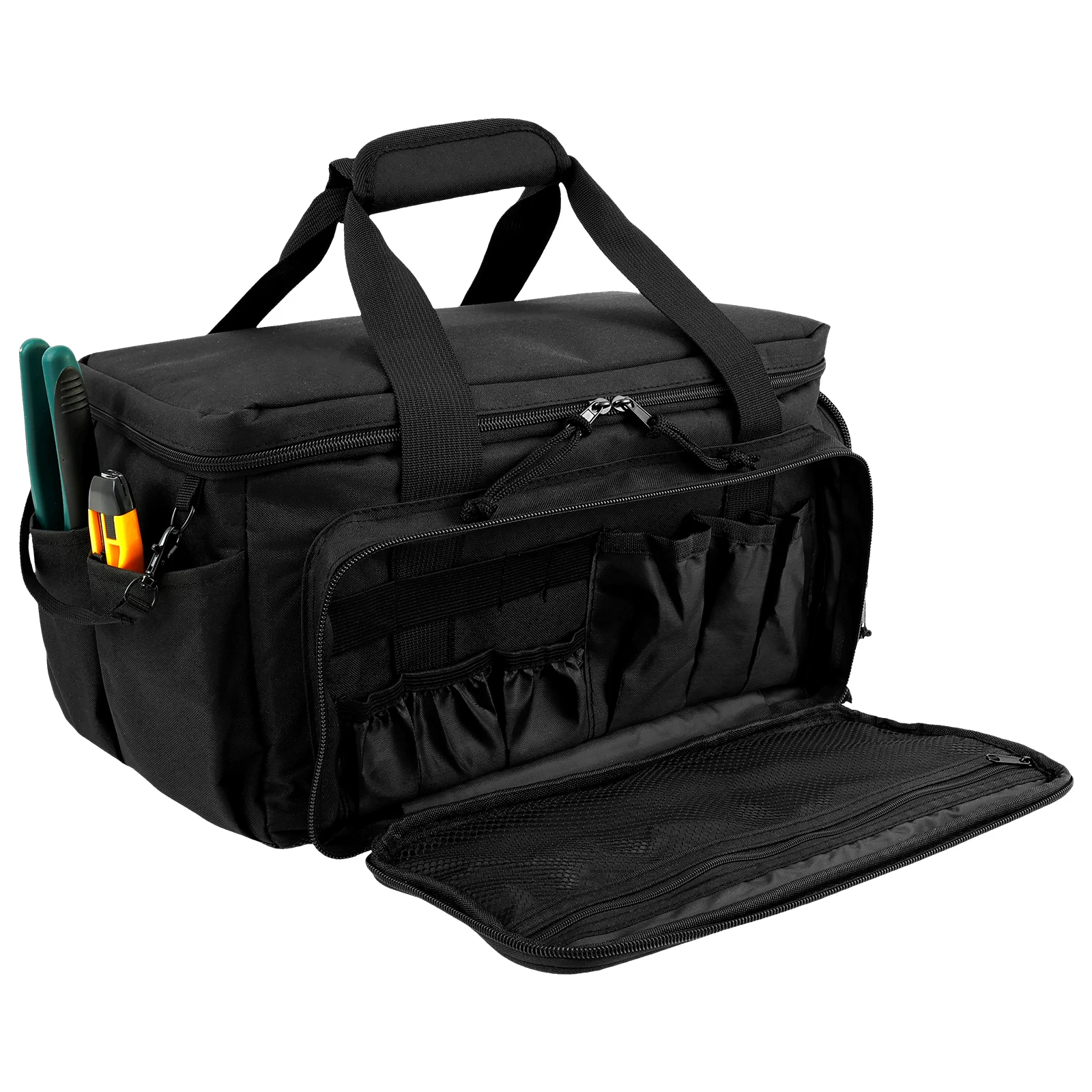 Сумка для хранения инструментов, нейлоновая сумка для ручных инструментов, многокарманный органайзер для инструментов электрика, большая сумка для инструментов с открыванием для плотника,yman