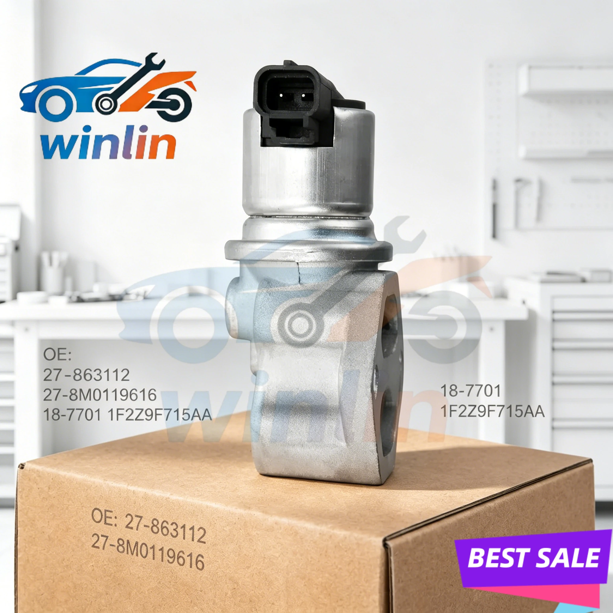 OME 862998 IAC Idle Air Control Valve For Mercury Marine MerCruiser MPI V6 V8 5.0 5.7 27-863112 27-8M0119616 18-7701 1F2Z9F715AA