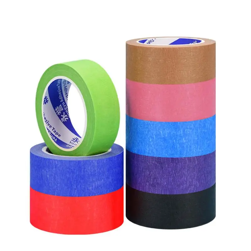 

✉ 10 м цветная малярная лента, черные украшения, маскирующая аэрозольная краска, бесследная студенческая офисная художественная наклейка для рисования