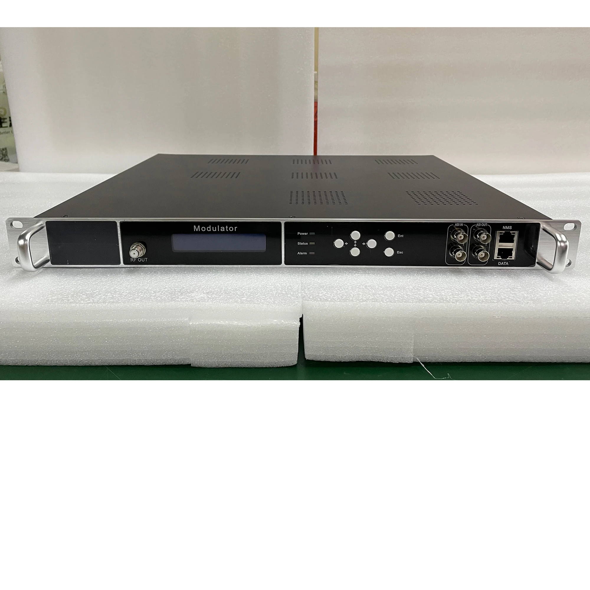 24 16 12 8 Modulador codificador de audio/vídeo multicanal HD a RF H264 IP ASI a RF DVB-T DVB-C ATSC ISDBT Modulador