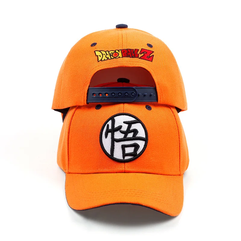 Baseball Cap Seven Dragon Balls Sun Wukong Anime DRAGONBALL Word Yellow Hat Fashion Hipster Hip Hop Hat