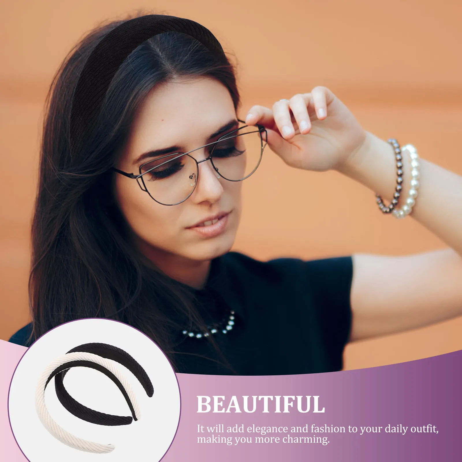 

2pcs Retro Silk Velvets Headbands Head Hoops High Cranial Parietal Hairbands Stylish Elegant Lightweight Non-Slip Daily Wear