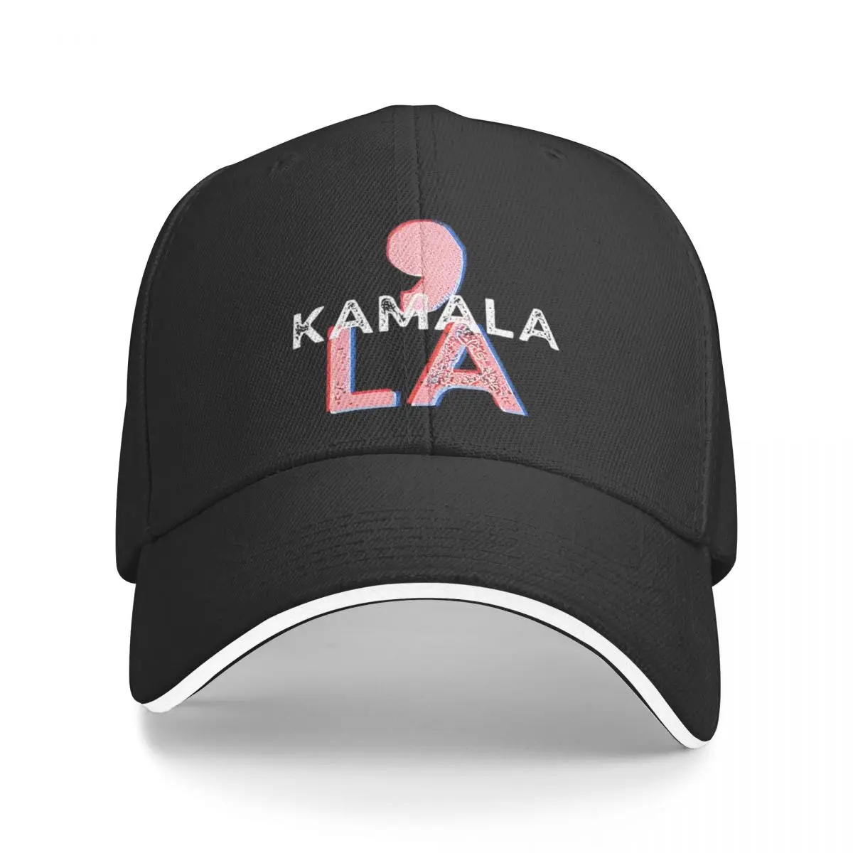 Kamala Harris Comma La Baseball Cap Fashion President Campaign Joe Biden Sandwich Cap Unisex Polyester Sun Cap Outdoor