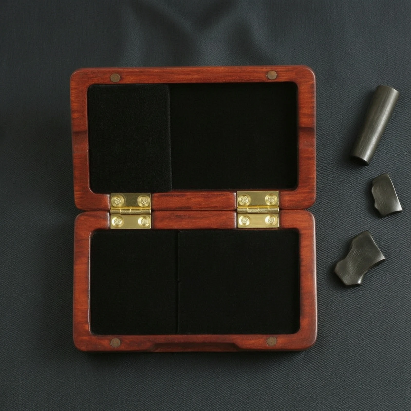 Wooden Cane Box Portable Cane Box Holder Hinged Sturdy for Clarinetists, Travel, Gig Bag
