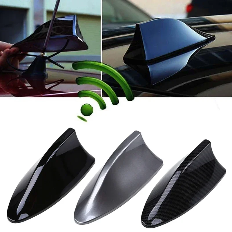 Car Antennas Shark Fin Antenna Cover Base Replacement Auto Radio Signal Aerial Roof Decoration Universal Fit for BMW Car Styling
