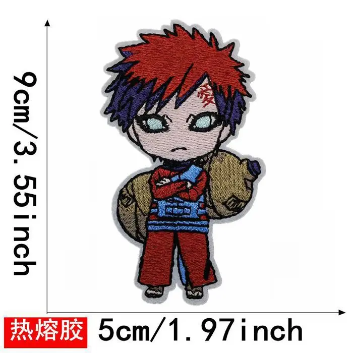 Uzumaki Naruto Uchiha Sasuke Haruno Sakura Anime Cartoon Muster Aufbügelbarer Bestickter Stoffaufnäher Personalisierter Kleidungsaufnäher – Detail 8