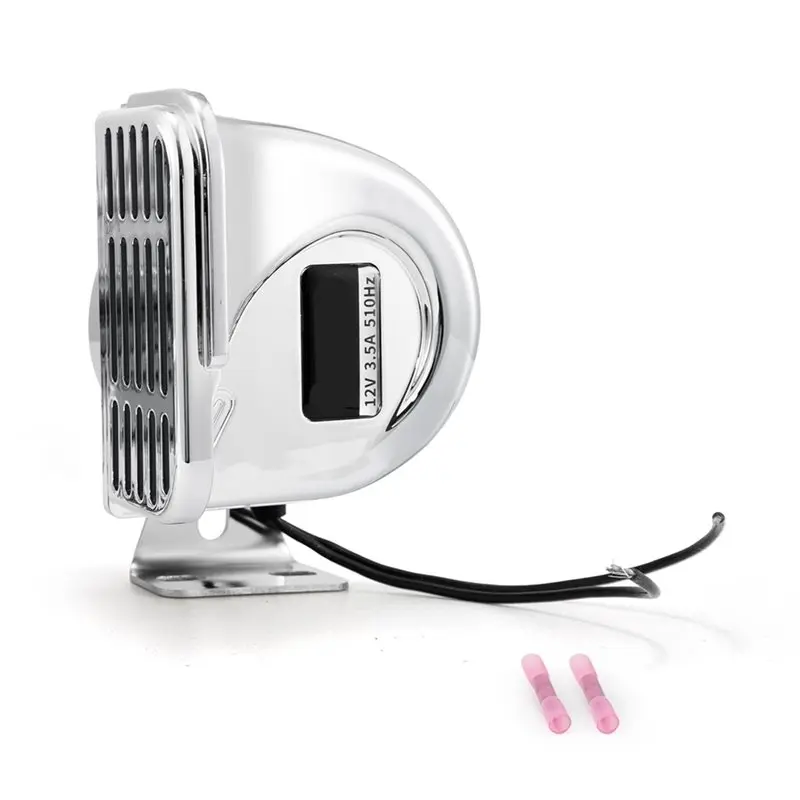 2X 12V Marine Snail Electric Horn 304 Stainless Steel Super Loud Car Horn Waterproof Warning Electric Horn A