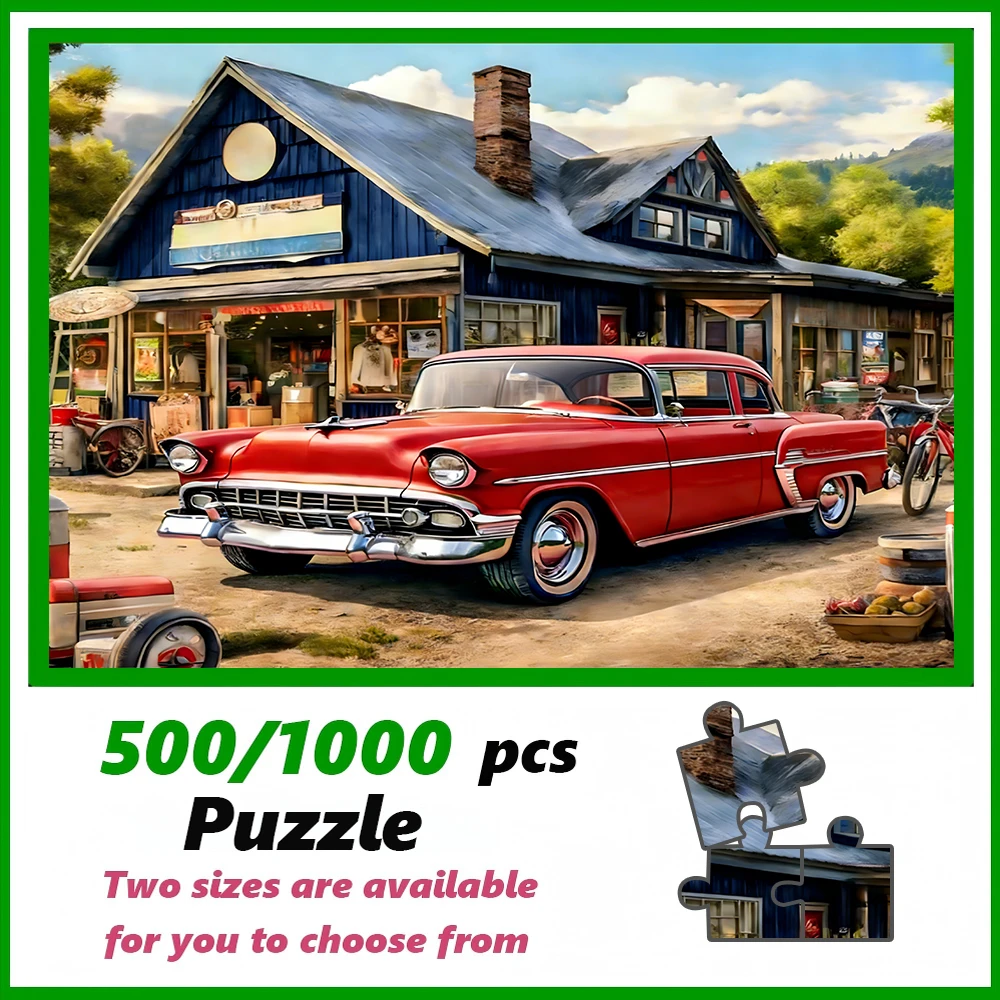 

A high-quality 500/1000-piece puzzle, perfect for adults, is a fun family game that helps relieve stress and is great for birthd