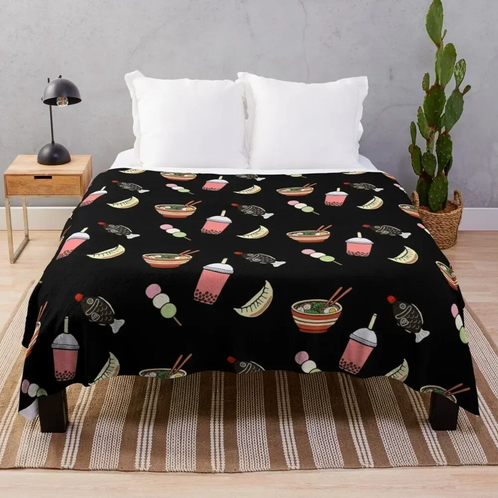 

Japanese Food & Drink Throw Blanket Versatile Cozy Throw Blanket for All Occasions