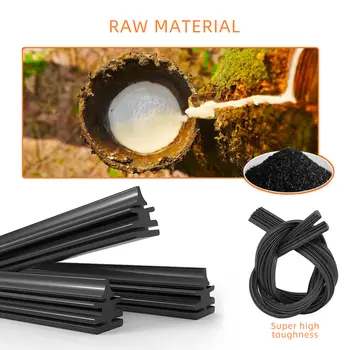 Gumový proužek stěrače na čelní sklo auta, 6mm, stírací lišta 14 10 nejlepší prodej gumová role stěračů čelního skla - №3