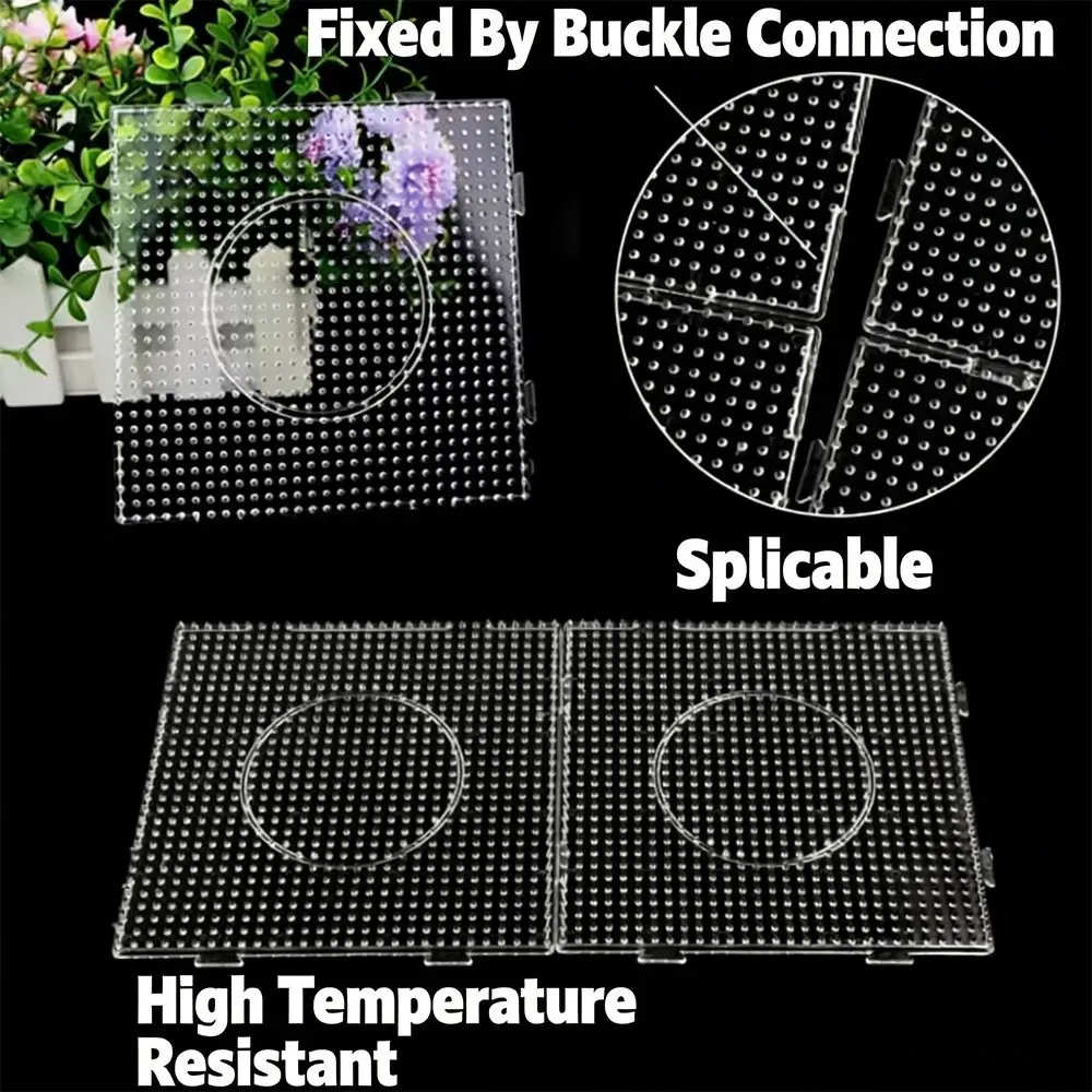 High Quality 2.6mm Bean Board Hama Beads Tool DIY Make Puzzle DIY Pegboard Heat Resistant Handmade Crafts Decor Fuse Beads Toys