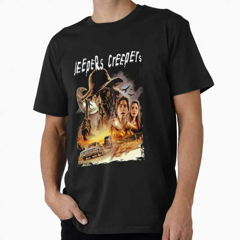 

Horror movie Jeepers Creepers 1008 Spooky Film Scary Halloween Gift T shirt for men Large size Tops 100% cotton printed Clothes