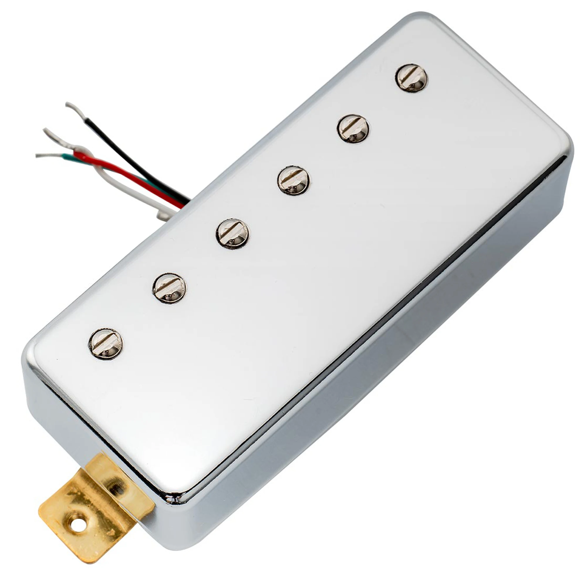 Artec MLA97 Alnico 5 Covered Mini Humbucker Electric Guitar Neck Bridge Pickup, Chrome