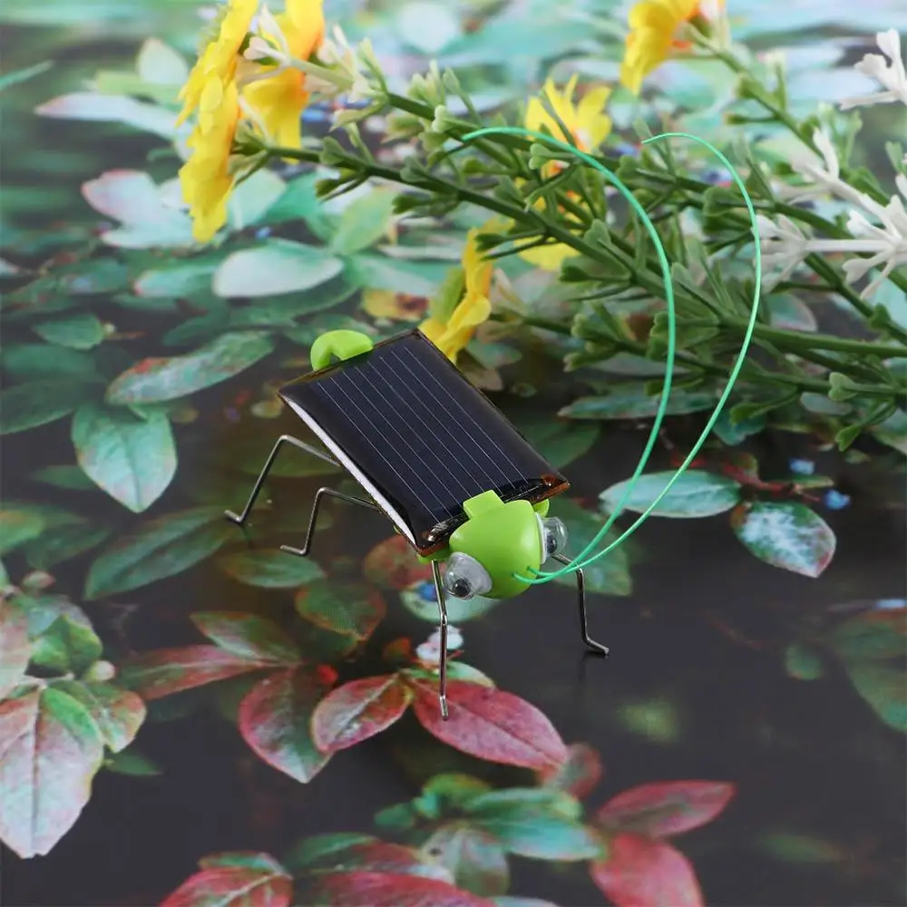 Educational for Children for Baby Kids Toy Solar Power Insect Solar Grasshopper Solar Power Grasshopper Solar Energy Cricket