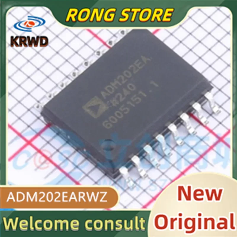 5PCS ADM202EA New and original ADM202EARWZ ADM202EARW ADM202E ADM202 SOP-16
