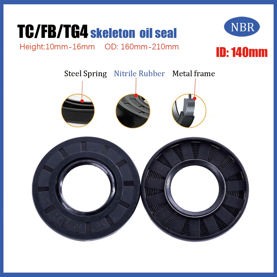 1PCS Id 140Mm Black…