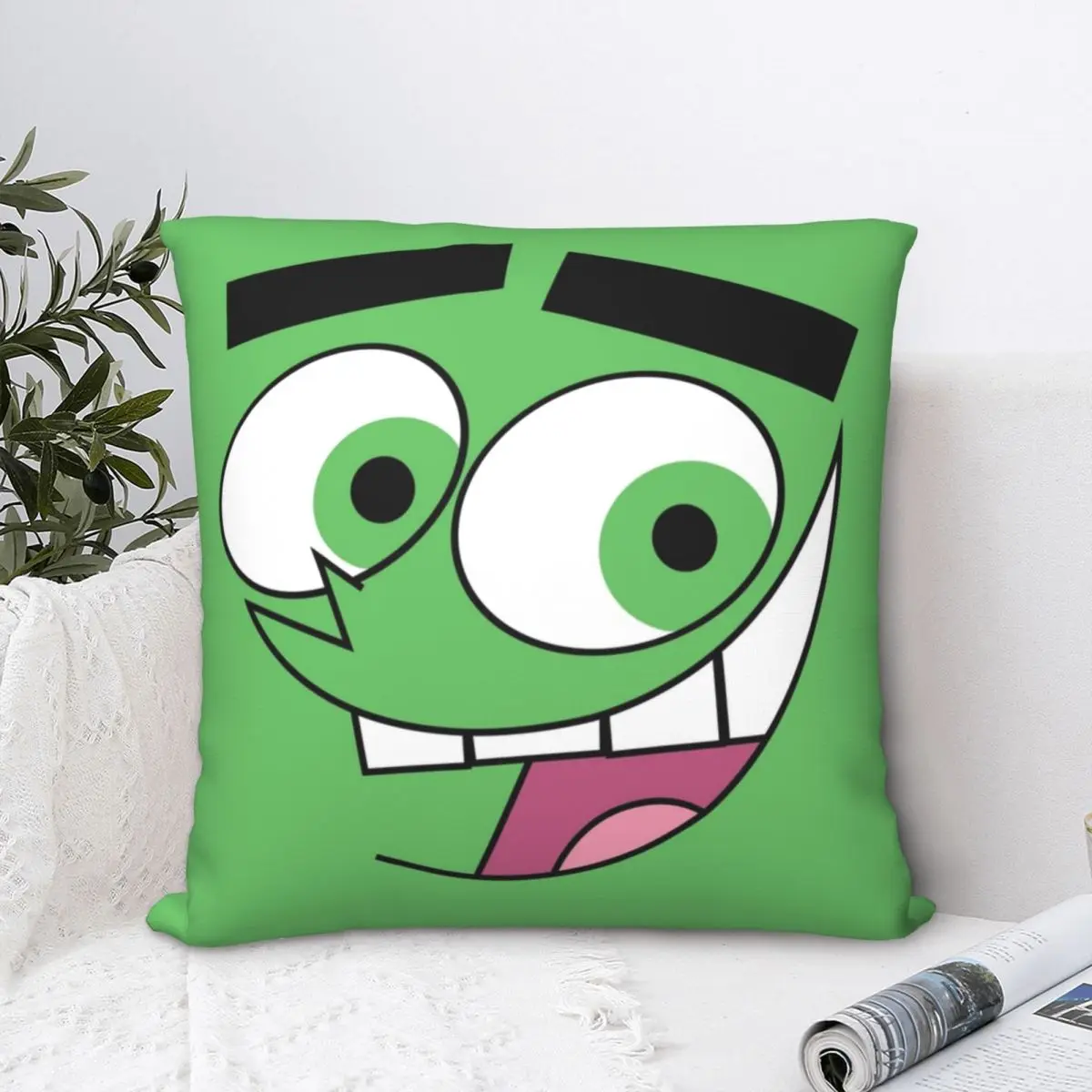 

Fairly Oddparents - Cosmo Square Pillowcase Polyester Pillow Cover Velvet Cushion Decor Comfort Throw Pillow For Home Car