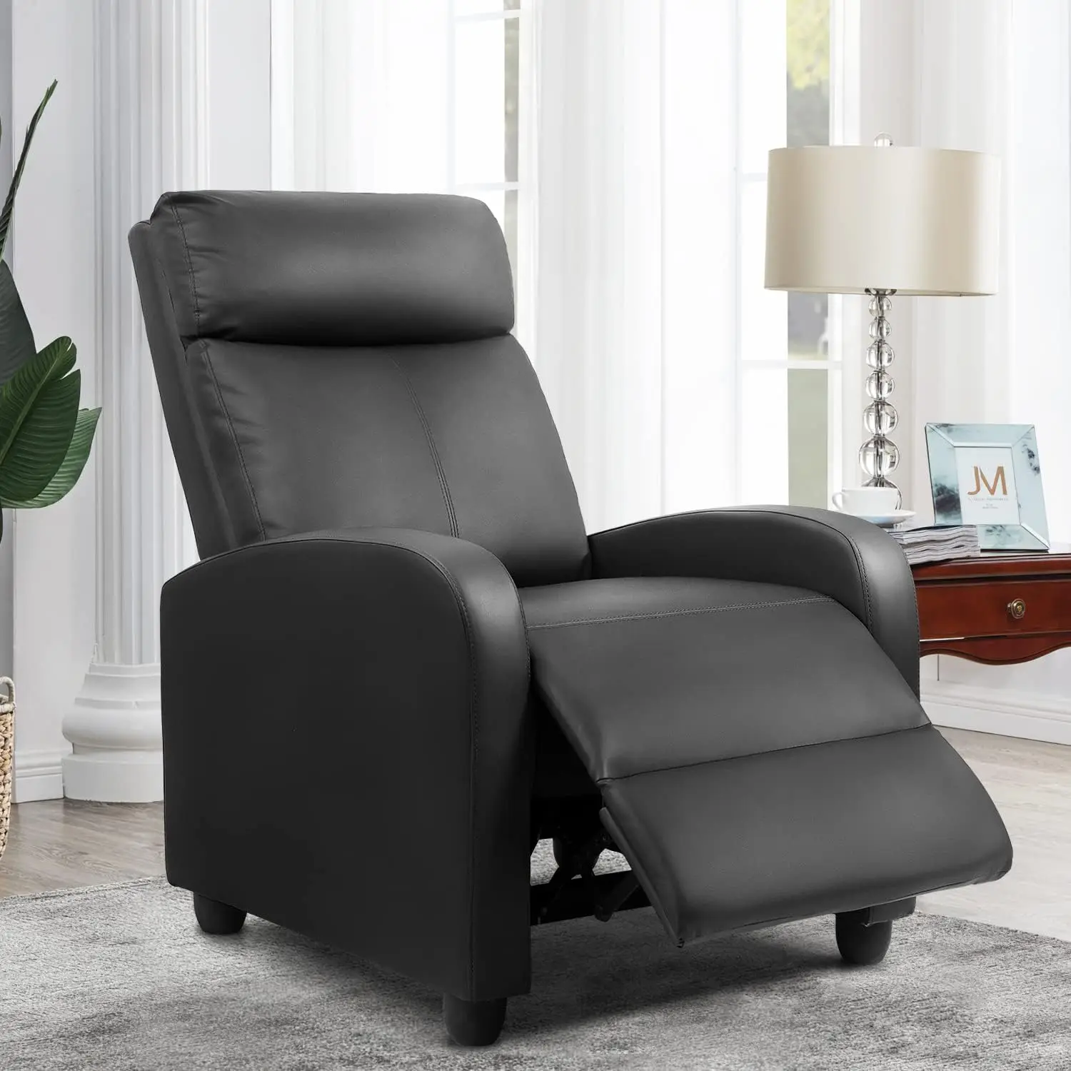 

Massage Recliner Chair for Living Room Adjustable PU Leather Reclining Chair Home Theater Seating Modern Winback Single Sofa