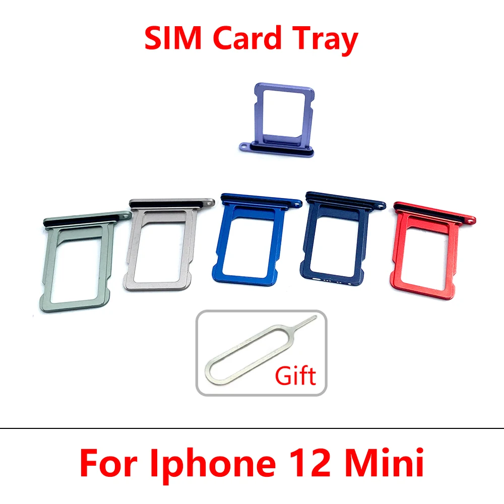 20 Pcs Sim Card Tray For Iphone 12 Mini Sim Holder Slot Replacement Parts