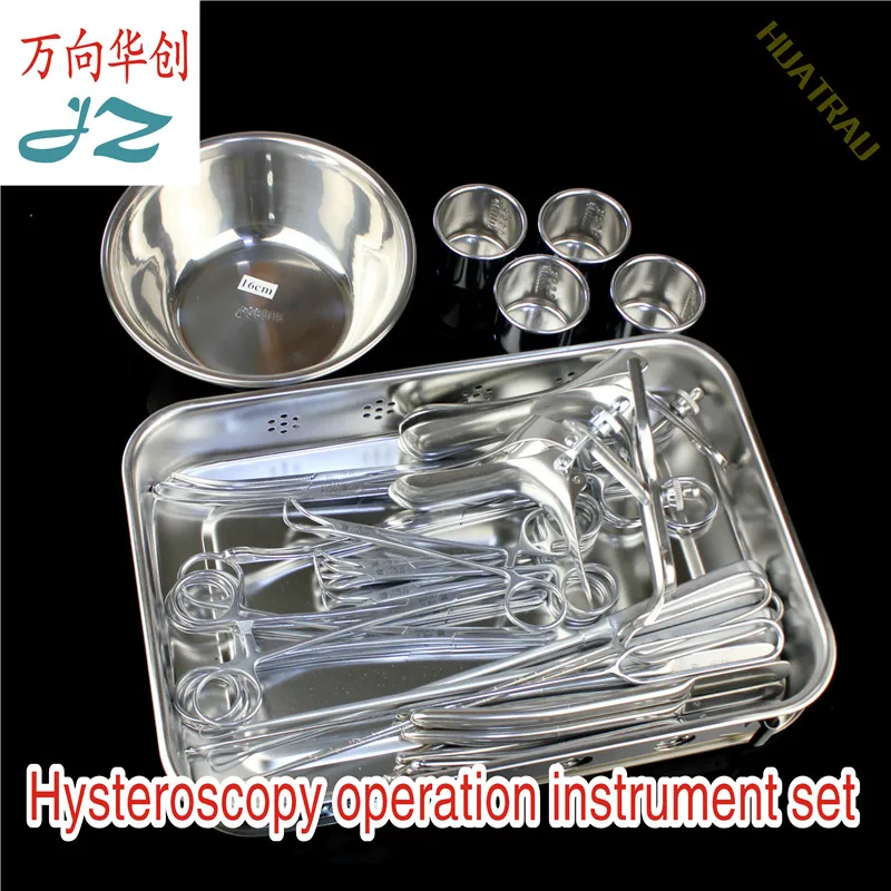 Hysteroscopy operation instrument set laparoscopic matching based instrument box JZ admiralty gynecologic surgical instruments