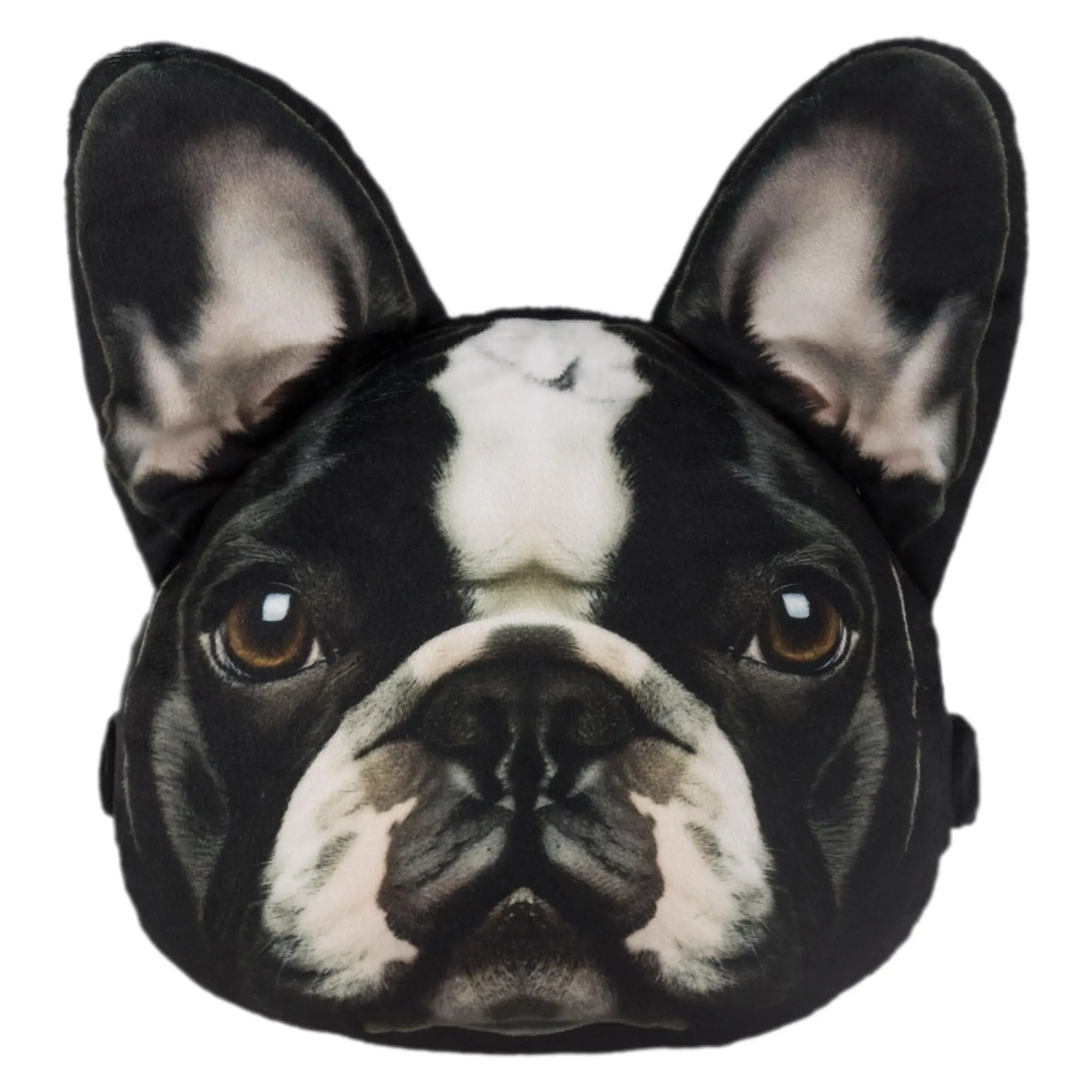 

3D Realistic French Bulldog Shaped Neck Support Pillow For Car, Home Or Office Use – 9 x 10.6 Inches