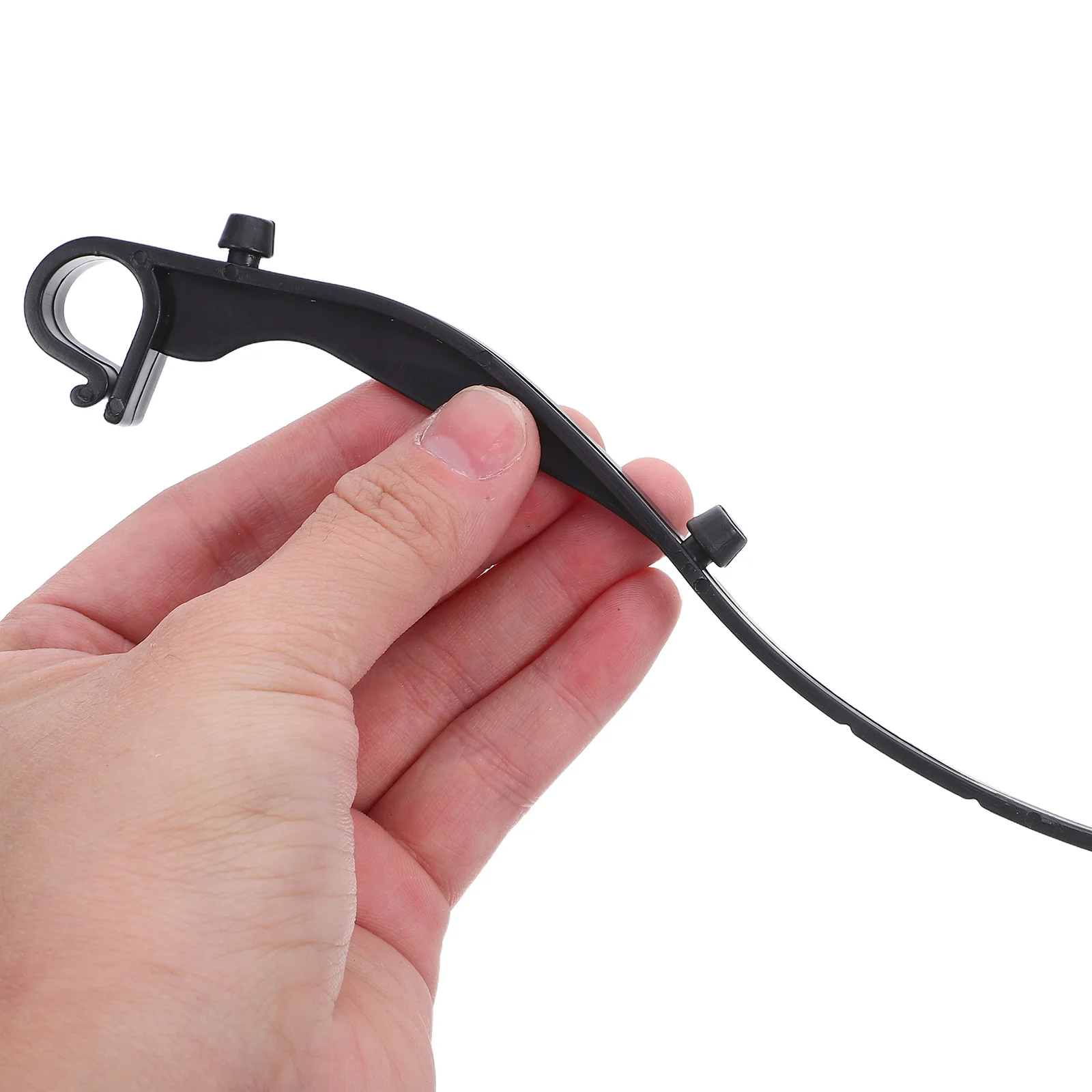 50 Uds Clips de malla Clips protectores de plástico negro a prueba de viento resistentes a la intemperie fijaciones de instalación de canalones universales para desechos de hojas
