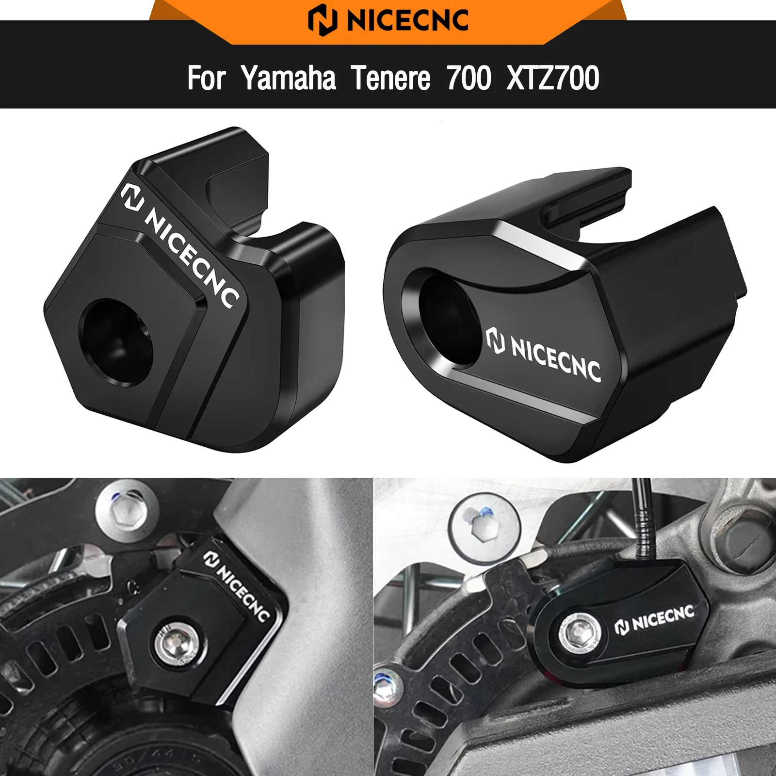 

For Yamaha 2019 2020 2021 2022 2023 2024 Tenere 700 XTZ 700 XTZ700 Front Rear ABS Cable Guard Cover T700 Rally Edition 2020-2024