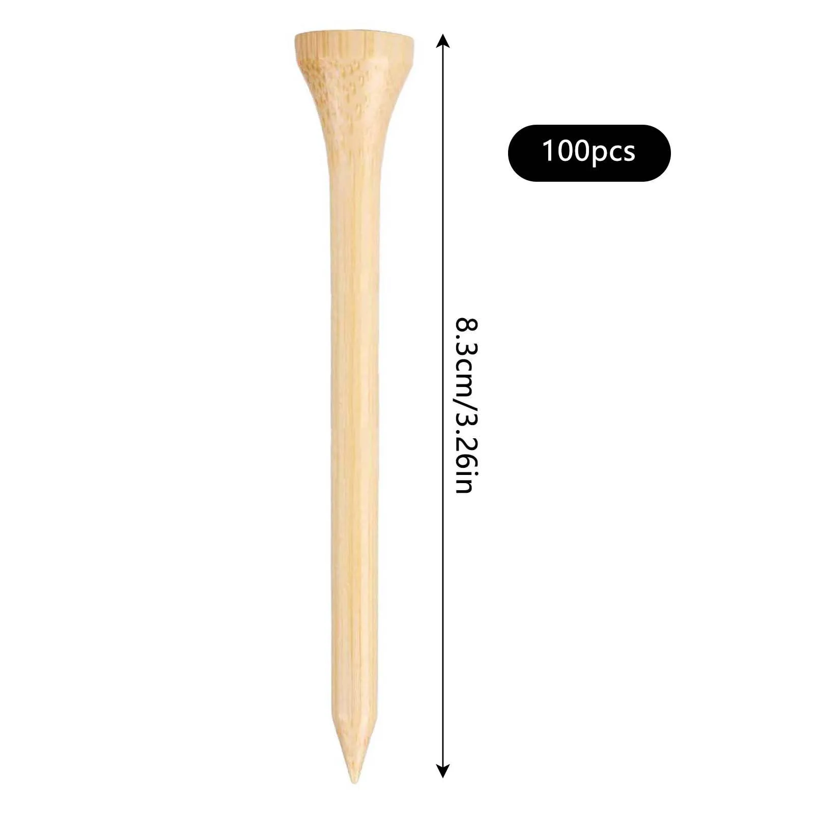 100pcs Wooden  Practical Design Serviceable Craftsmanship Tee Essential Accessory for Golf