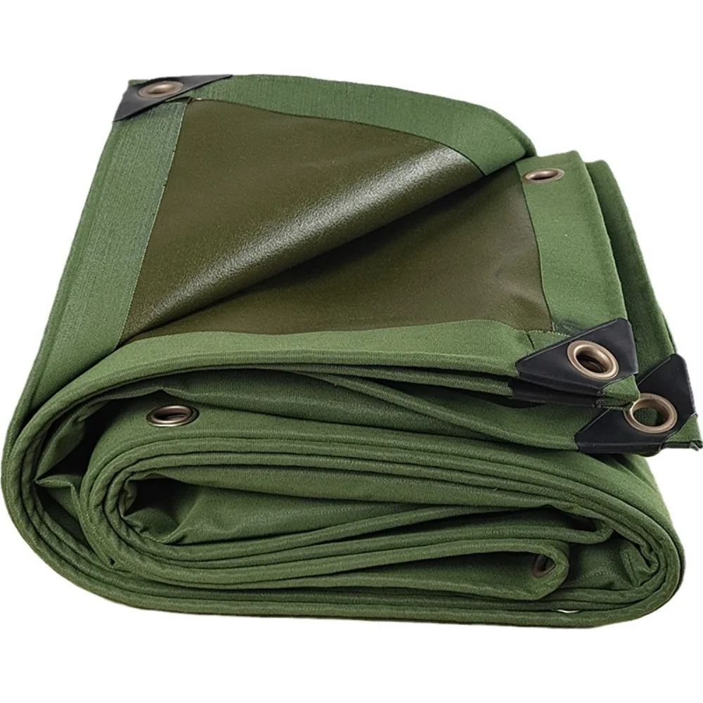 Banner Thick 0.86mm Tarpaulin Heavy Duty Canvas Waterproof Cover PVC Coated Organic Silicone Oxford Cloth Awning Use
