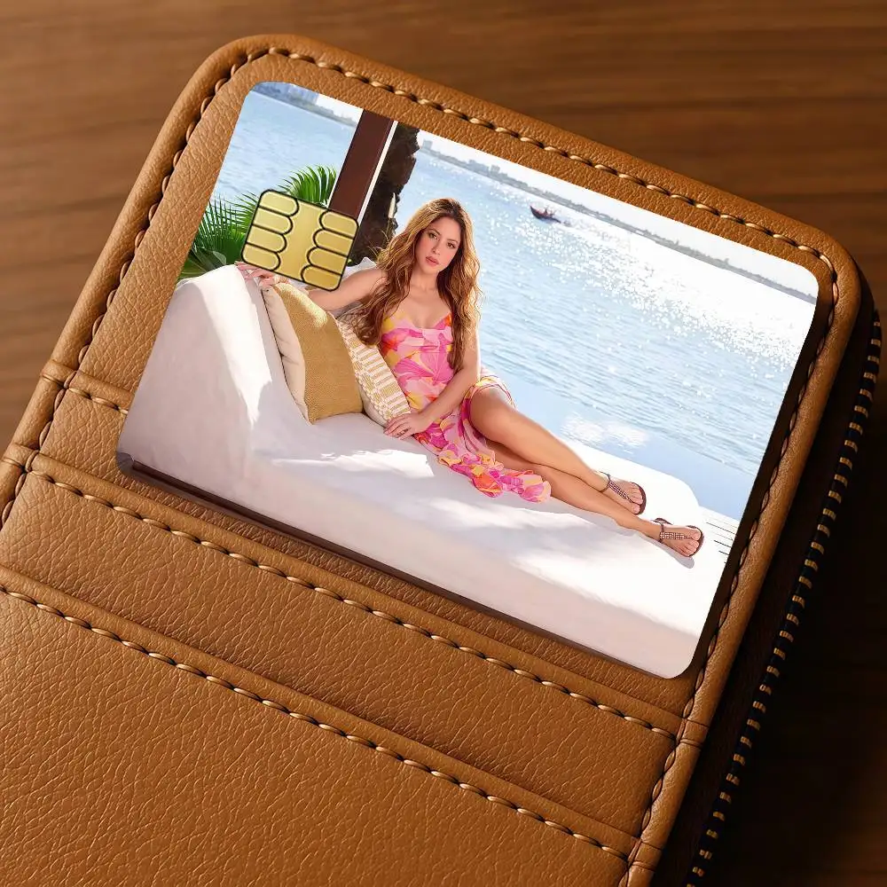Singer S-ShakiraES Credit Skin Cover Card Stickers 4PCS Film Bus Pass Front Decoration Bank Debit Waterproof