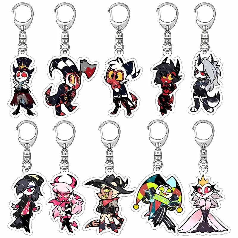 

Hot Style Animation Derivatives Acrylic Keychain Blitzo Moxxie Millie Loona Stolas·Goetia Bag Pendant Festival Gift for Friend