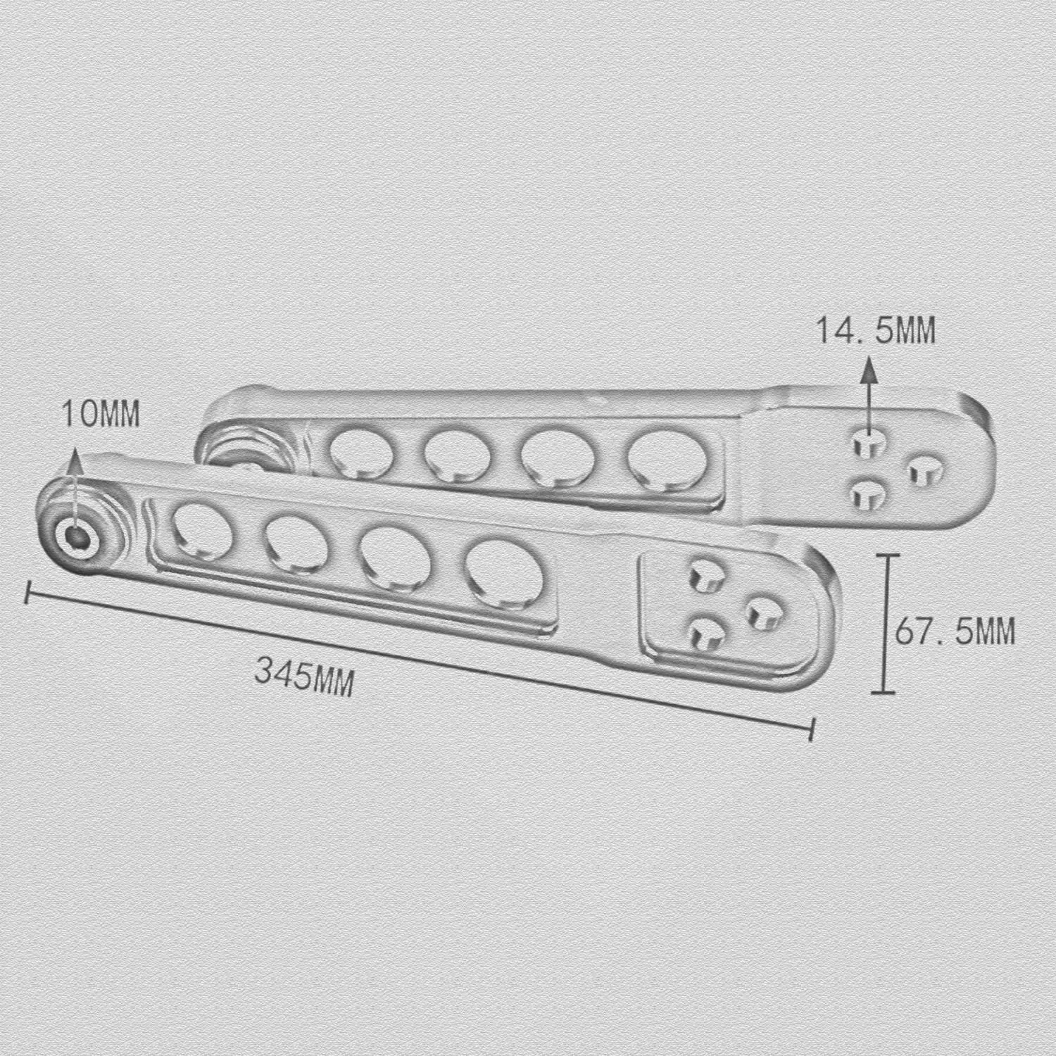 REAR SUBFRAME BRACE+TIE BAR+Rear Lower Control Arm FOR Honda Civic Si 01-05 ES EM EP3