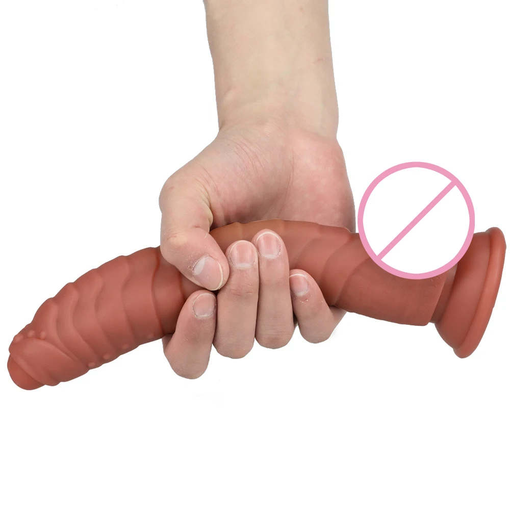 Realistic Huge Dinosaur Scales Dildo Soft Liquid Silicone Penis With Suction Cup Sex Toys For Woman Strapon Female Masturbation