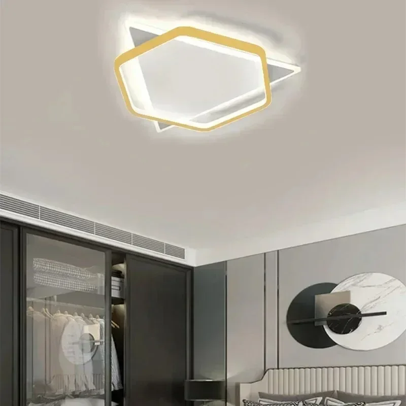 Nordic Modern Ceiling Light Minimalist Art Creative Geometric Shape Luminaria Bedroom Study Parlor Exhibition Hall Hotel Fixture