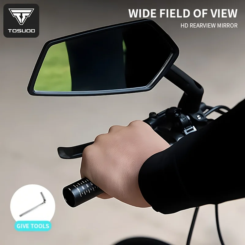 TOSUOD Bicycle Rearview Mirror 1pc/1 Pair 360° Rotatable Ret