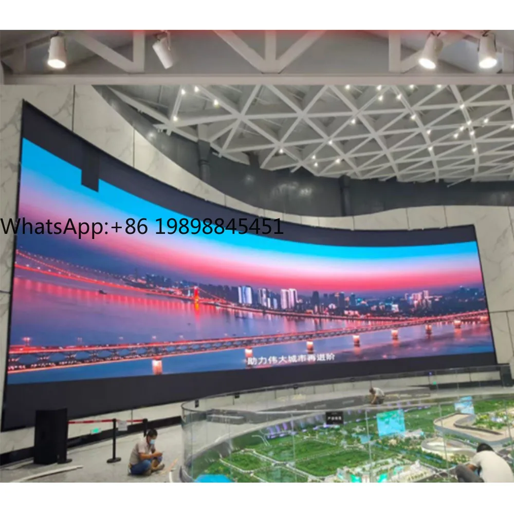 

P3 Indoor Flexible LED Advertising Display with Concave Convex Curves Front and Back Maintenance Competitive Supplier Price