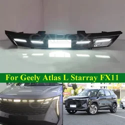 CAPQX LED Front Bumper Head Light Lamp For Geely Atlas L Starray FX11 2023 Headlight Daytime Running Light DRL Daytime Light
