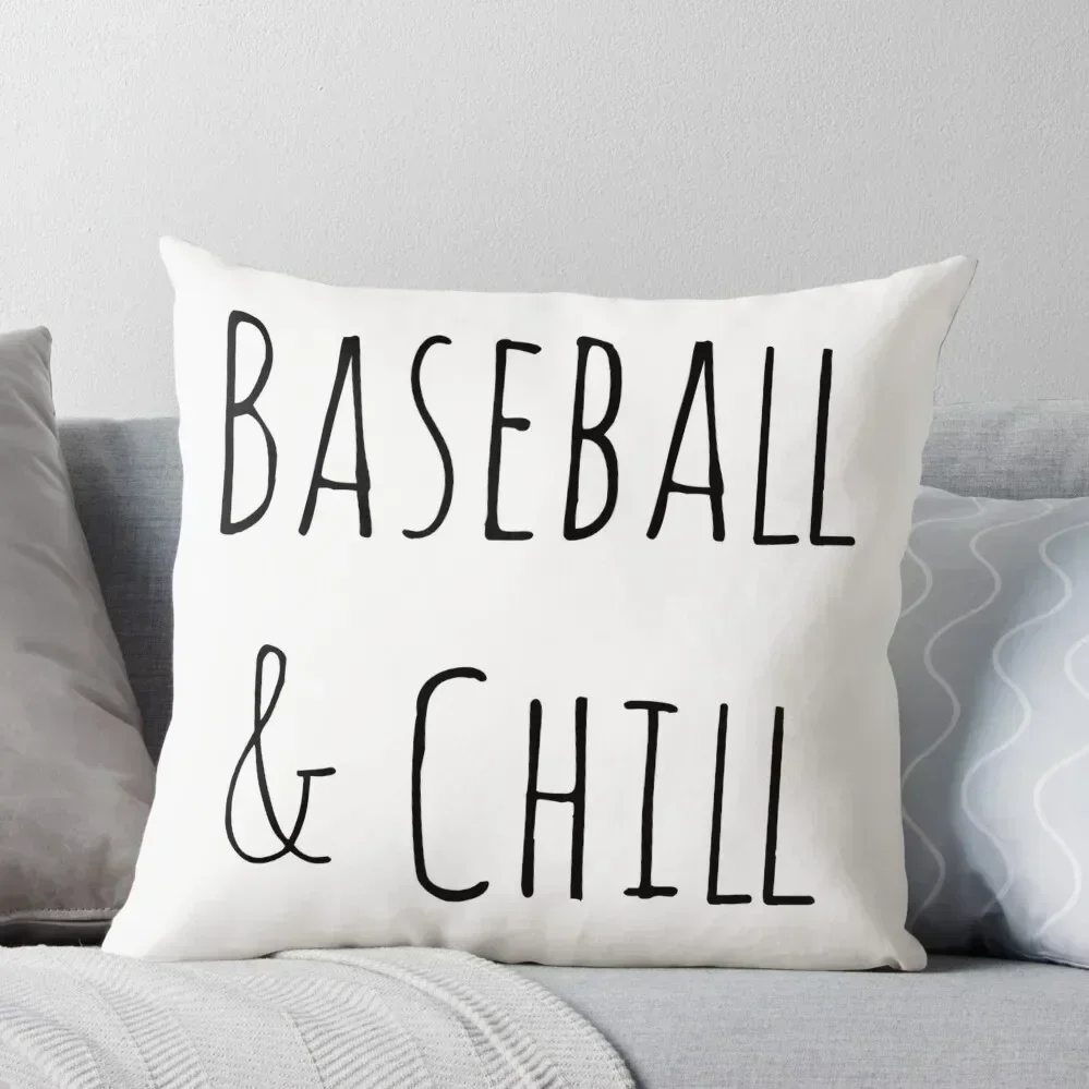 

Baseball and Chill Throw Pillow covers for pillows Cushions For Children anime girl pillow