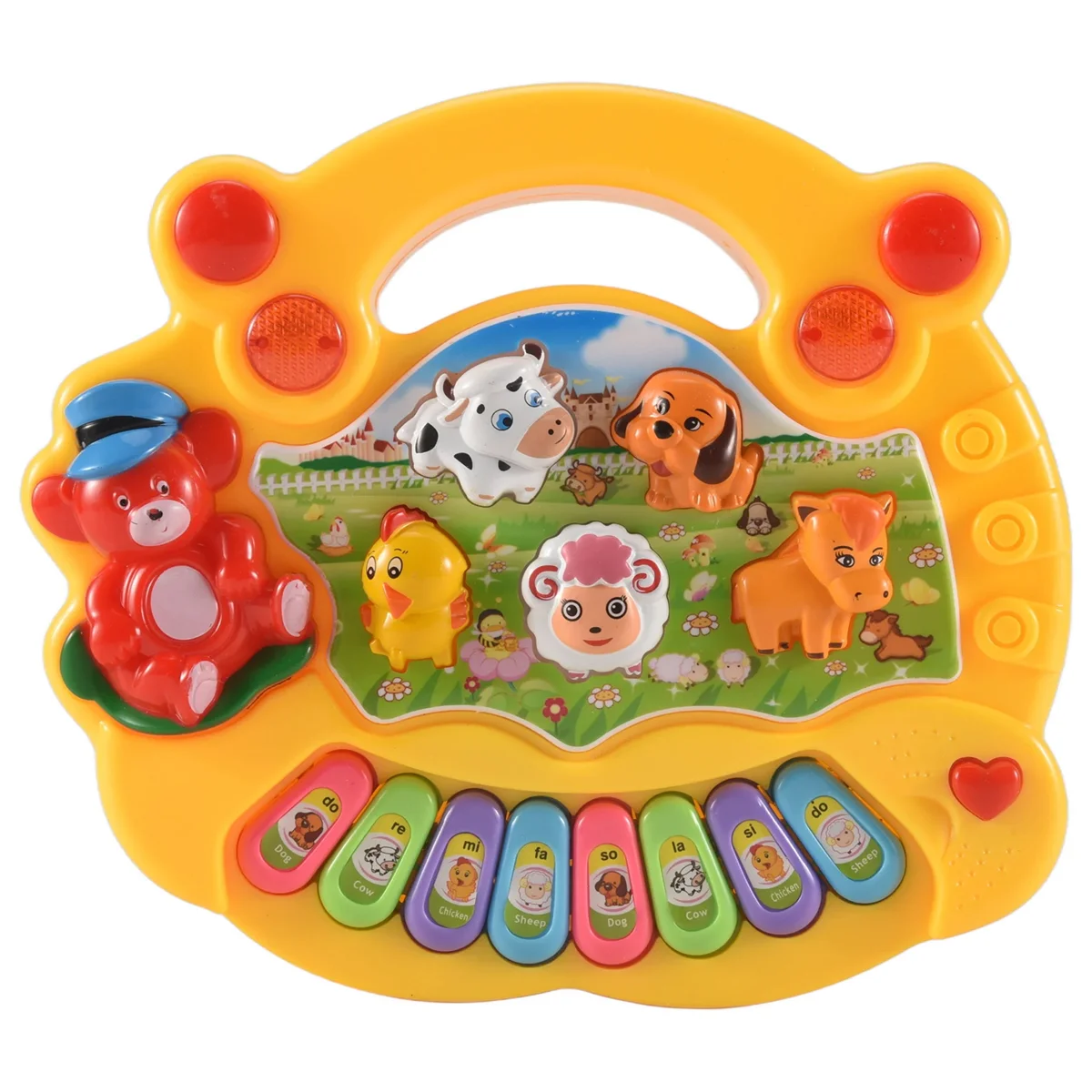 

Early Education 1 Year Olds Baby Toy Animal Farm Piano Music Developmental Toys Baby Musical Instrument for Children & Kids