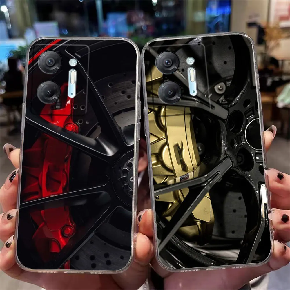 Clear Phone Case For Infinix HOT 9 10 11 12 12i 20 20s 30 30i POVA 2 3 4 PRO PLAY Silicone Case Funda Shell Luxury Car Wheels