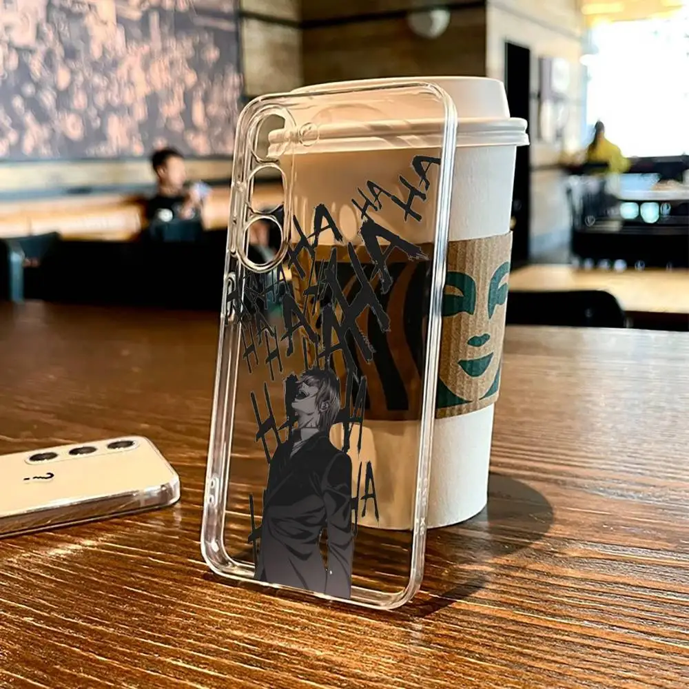 

Anime Death Note Phone Case For SamsungS25,24,21,22,23,30,Ultra,20,Plus,Fe,Lite,Note,10,9,5G Transparent Cover