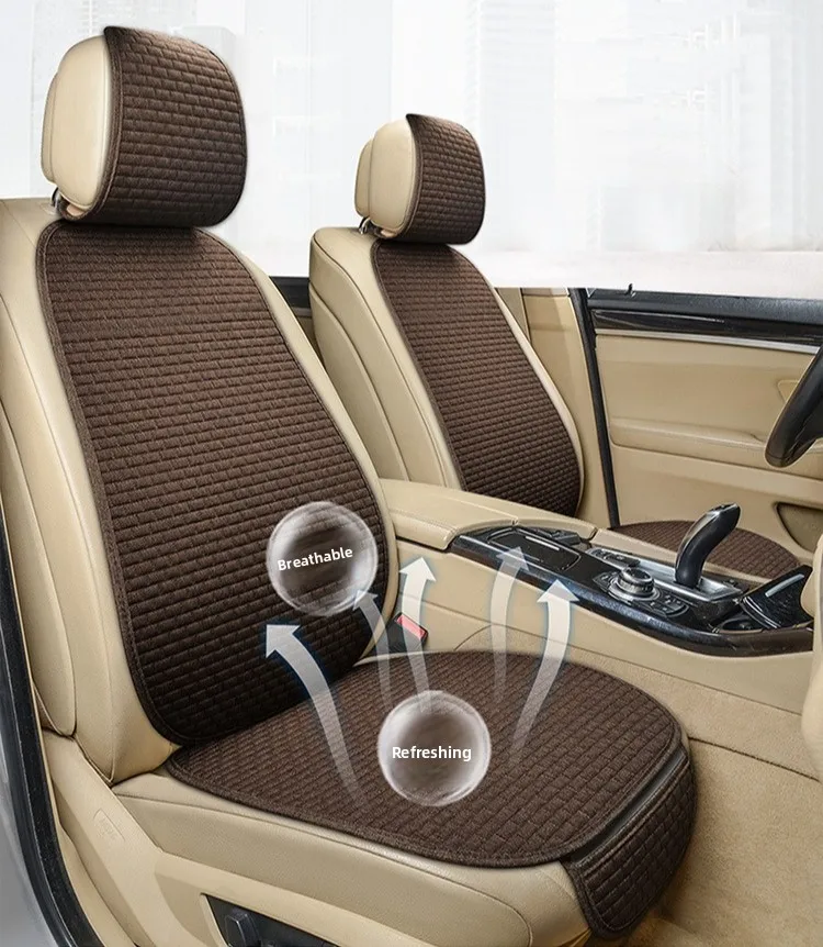 

Universal Car Seat Cover Four Season Auto Flax Breathable Anti-Slip Covers for Car Seats Cover Protection Cars Seats Covers