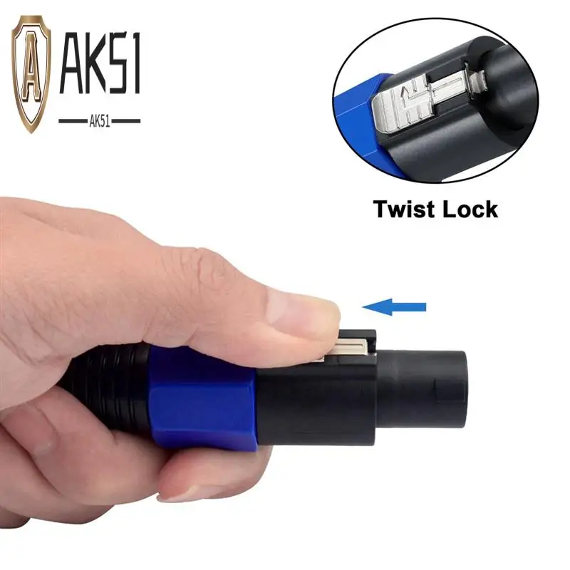 

AK51-Speakon кабель 6 футов профессиональный 18 часов аудио шнур «папа-папа» с поворотным замком для DJ динамика и усилителя