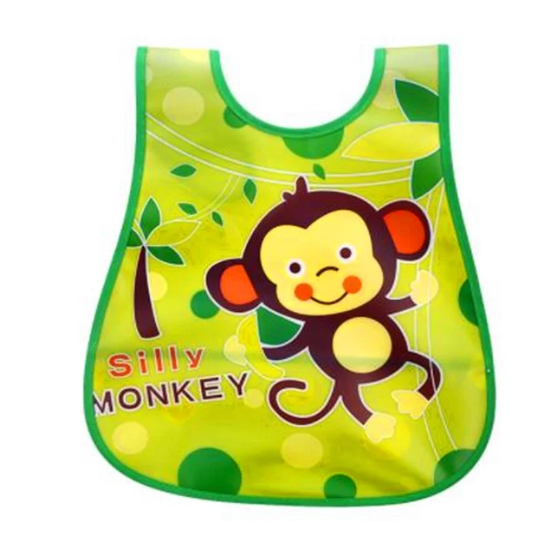 Newborn Baby Bib Removable Waterproof Saliva Stereo Children Baby Feeding Cartoon EVA Bibs