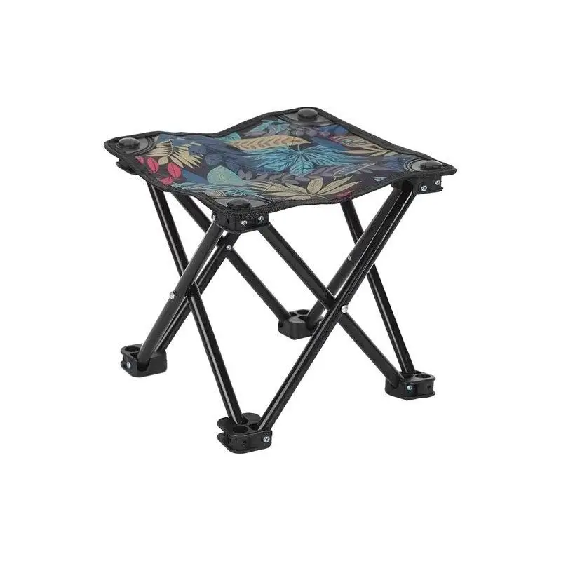 Ultra-Light Portable Outdoor Camping Chair Stool Foldable Picnic Train Bench Fishing Chair Home Use Camping Gear Low Back view 5