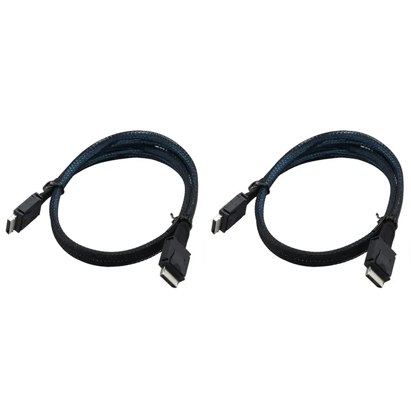 

ABIJ-2X For Pcie Oculink SFF 8611 4I To Mini SAS SFF-8611 4I Server Super Speed Cable Data Male To Male Transfer Cord
