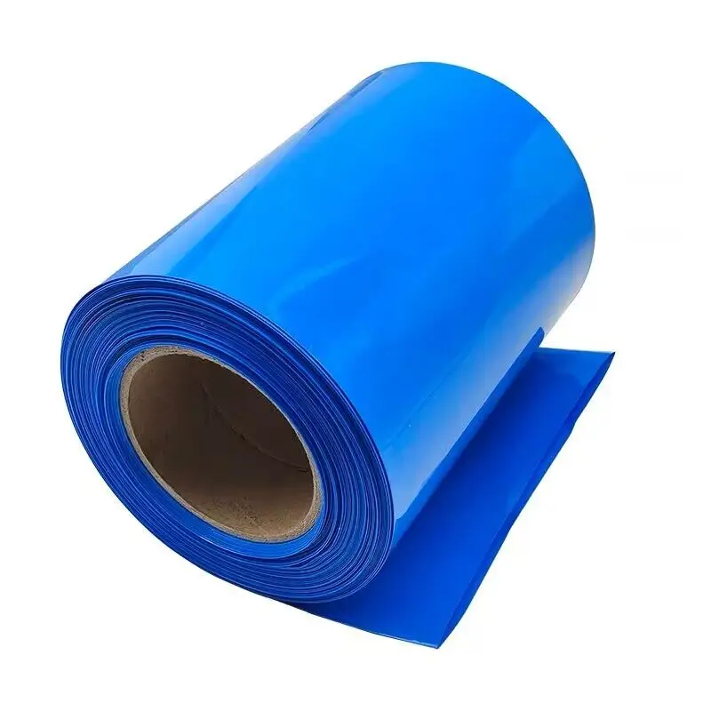 1Meter  PVC Of 18650 Battery Packs Cable Sleeve Multi Size Heat Shrink Tube Blue Shrink Insulated Shrink Tubing For Production