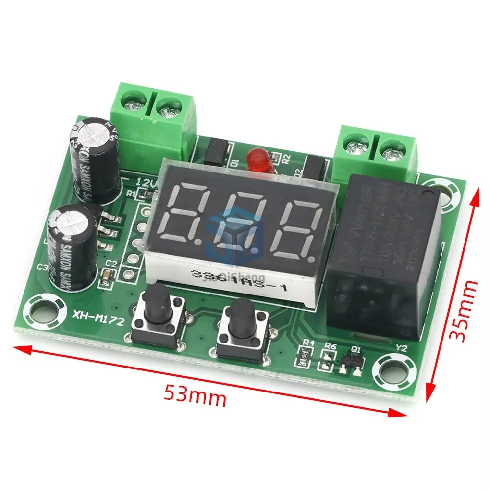 XH-M172 Intermittent Working Module 0-999 Minutes Timing Working Module Intermittent Output Switch Control Board