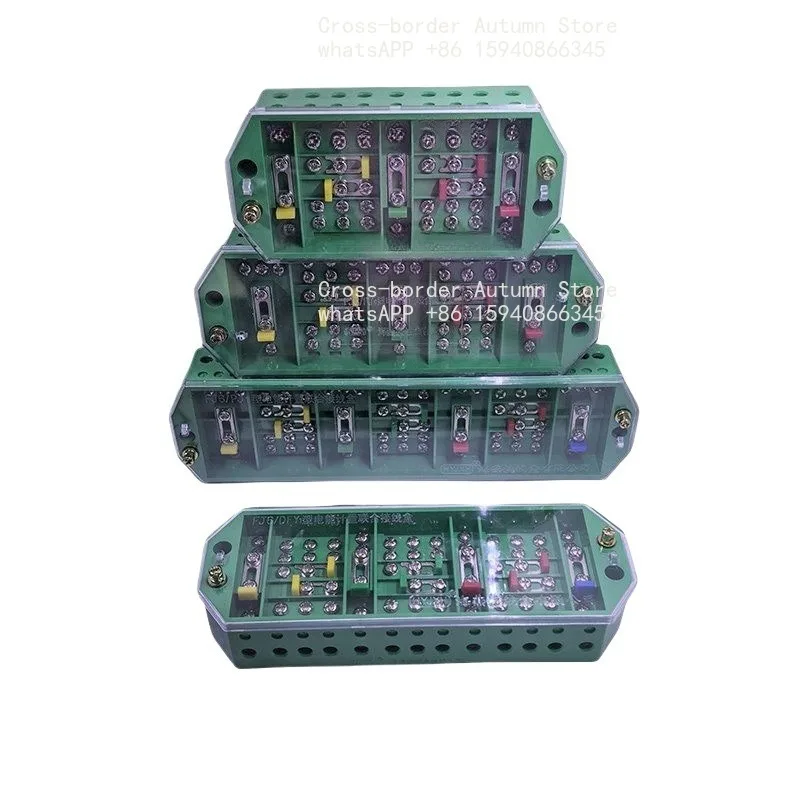 Junction box FJ6/PJ1L three-phase four-wire three-wire one-to-three green transparent junction box